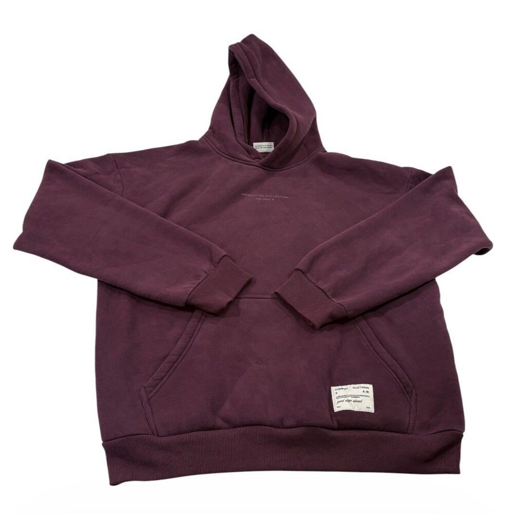 Comfrt Affirmation Collection Volume 9 Hoodie Mega Maroon Purple Burgundy Size L - Picture 6 of 16